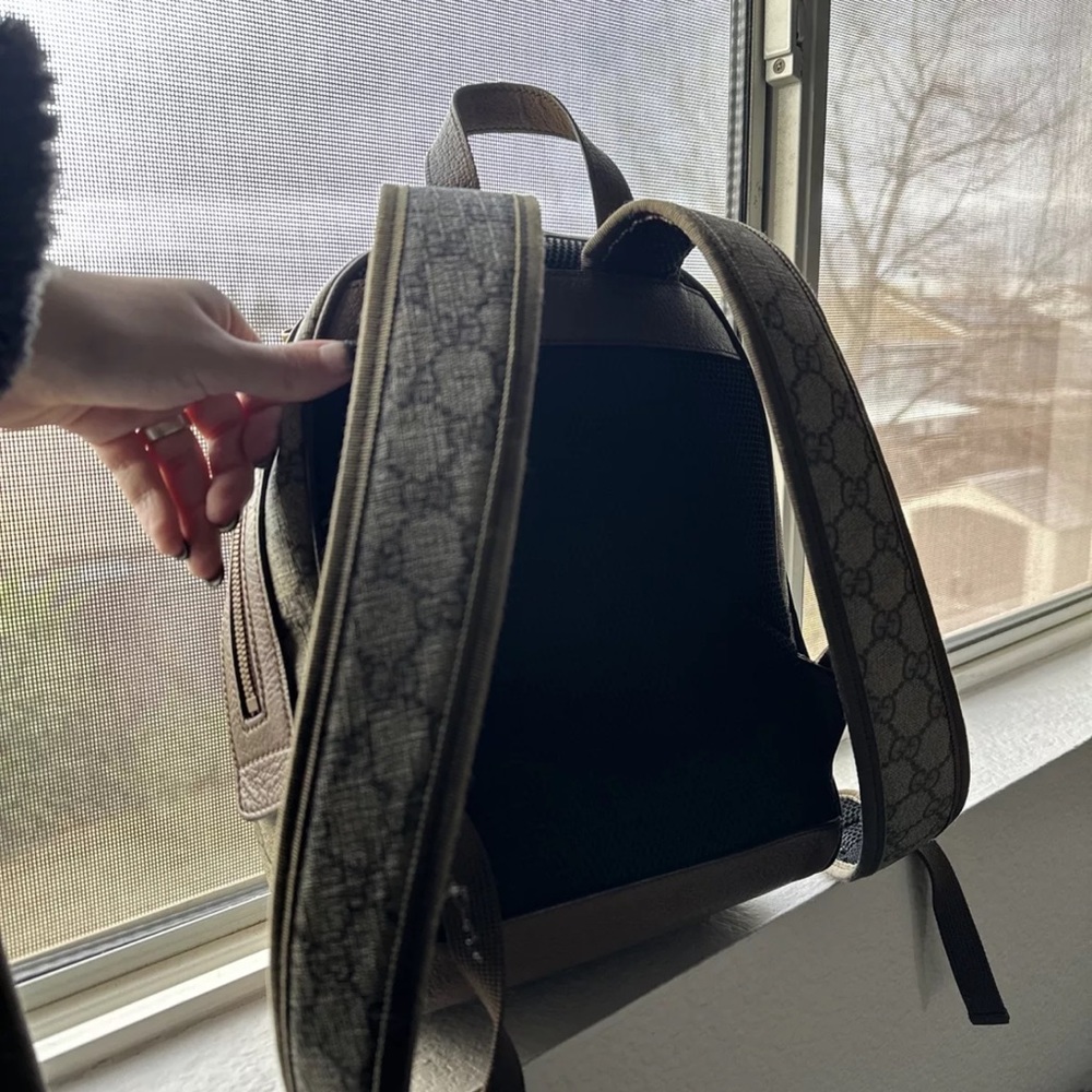 Gucci Ophidia Backpack Small Beige/Brown Canvas/Leather. Near perfect condition. - Picture 2 of 2